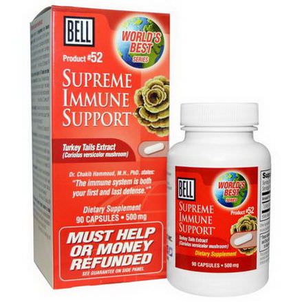 Bell Lifestyle, Supreme Immune Support, 500mg, 90 Capsules