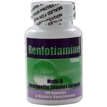 Benfotiamine Inc. Multi-B Neuropathy Support Formula, 150mg, 120 Capsules
