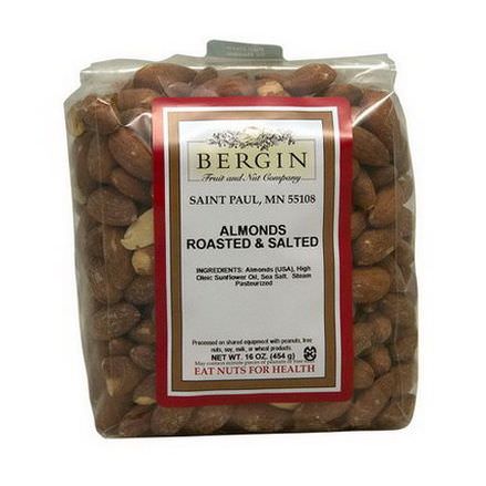 Bergin Fruit and Nut Company, Almonds Roasted&Salted 454g