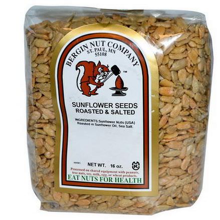 Bergin Fruit and Nut Company, Sunflower Seeds, Roasted&Salted, 16 oz