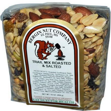 Bergin Fruit and Nut Company, Trail Mix Roasted&Salted 454g