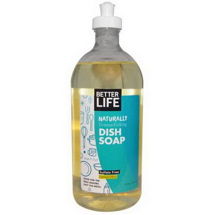 Better Life, Dish It Out, Naturally Grease-Kicking Dish Soap, Lemon Mint 651ml