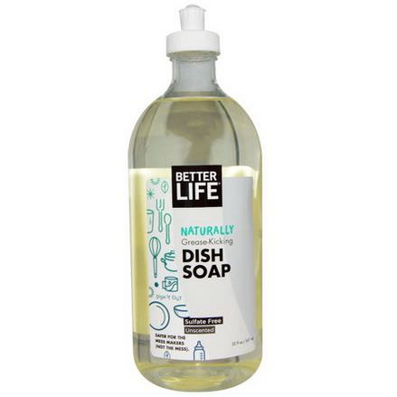 Better Life, Dish Soap, Unscented 651ml