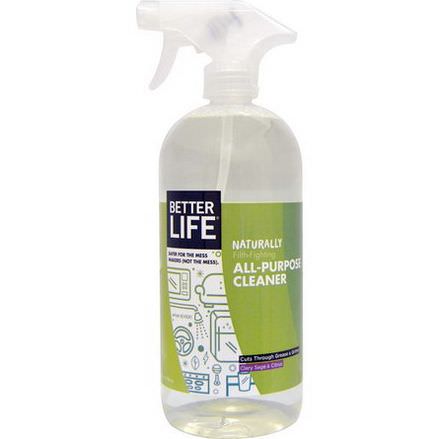 Better Life, Natural All-Purpose Cleaner, Clary Sage&Citrus 946ml