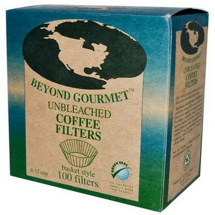 Beyond Gourmet, Unbleached Coffee Filters, Basket Style, 100 Filters