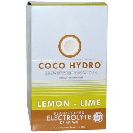 Big Tree Farms, Coco Hydro, Lemon-Lime, 15 Packets 22g Each