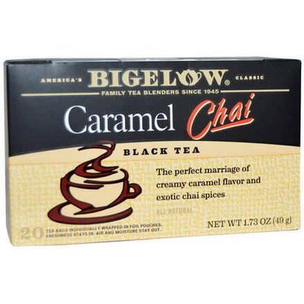 Bigelow, Black Tea, Caramel Chai, 20 Tea Bags 49g