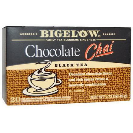 Bigelow, Black Tea, Chocolate Chai, 20 Tea Bags 49g