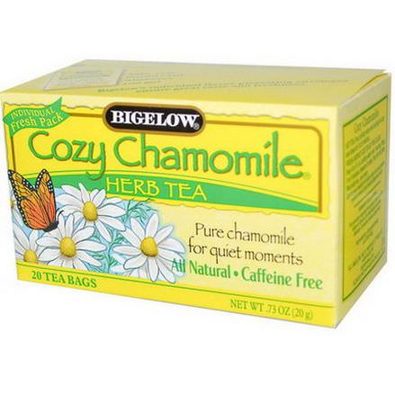 Bigelow, Cozy Chamomile Herb Tea, Caffeine Free, 20 Tea Bags 20g