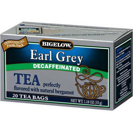 Bigelow, Earl Grey, Decaffeinated, 20 Tea Bags 33g