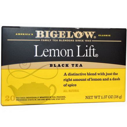 Bigelow, Lemon Lift, Black Tea, 20 Tea Bags 38g