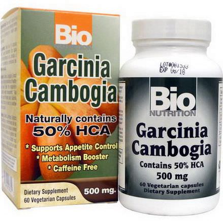 Bio Nutrition, Garcinia Cambogia, 500mg, 60 Veggie Caps