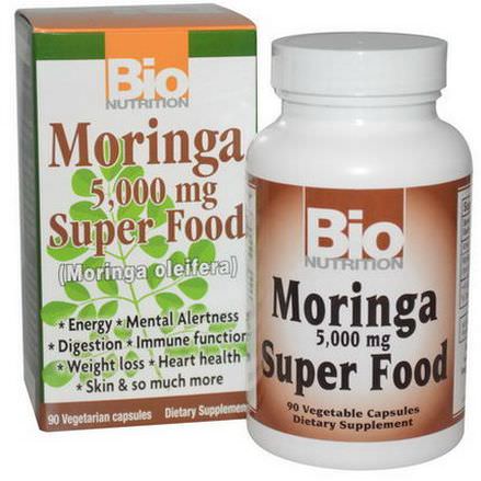 Bio Nutrition, Moringa Super Food, 5,000mg, 90 Veggie Caps