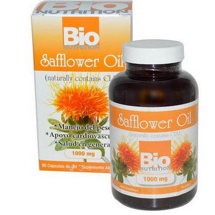 Bio Nutrition, Safflower Oil, 1000mg, 90 Softgels