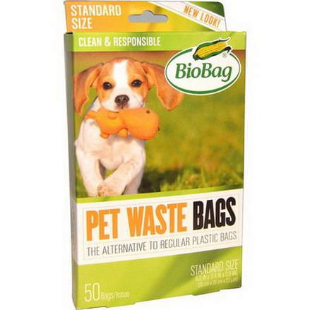 Biobag, Pet Waste Bags, 50 Bags 32 cm x 20 cm x 23 um