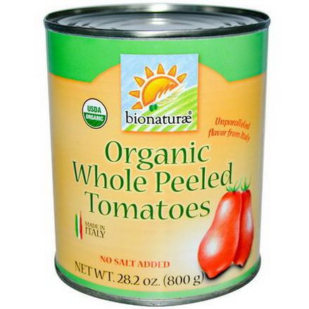 Bionaturae, Organic Whole Peeled Tomatoes, No Salt Added 800g