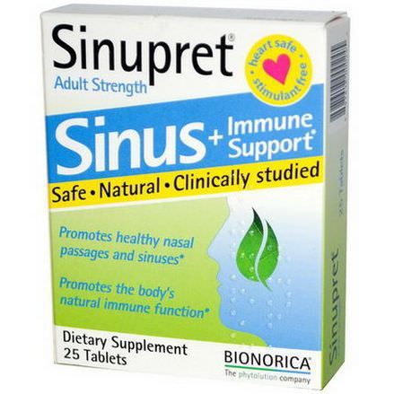 Bionorica, Sinupret, Sinus Immune Support, Adult Strength, 25 Tablets