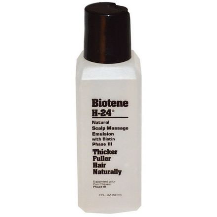 Biotene H-24, Natural Scalp Massage Emulsion, with Biotin, Phase III 59ml