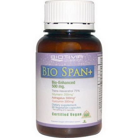 Biotivia, Bio Span+, 500mg, 60 Veggie Caps
