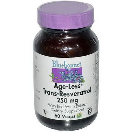 Bluebonnet Nutrition, Age-Less Trans-Resveratrol, 250mg, 60 Vcaps
