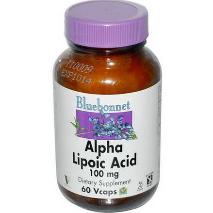 Bluebonnet Nutrition, Alpha Lipoic Acid, 100mg, 60 Vcaps