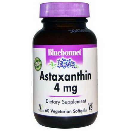 Bluebonnet Nutrition, Astaxanthin, 4mg, 60 Veggie Softgels
