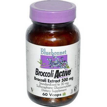 Bluebonnet Nutrition, BroccoliActive, Broccoli Extract, 500mg, 60 Vcaps
