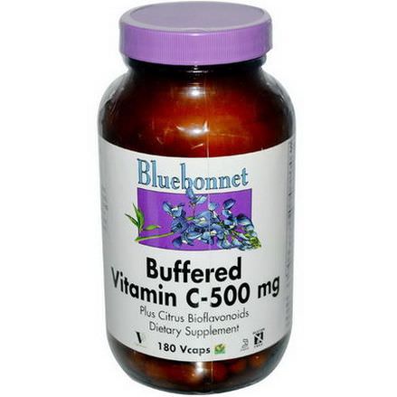 Bluebonnet Nutrition, Buffered Vitamin C, 500mg, 180 Vcaps