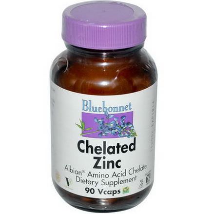 Bluebonnet Nutrition, Chelated Zinc, 90 Vcaps