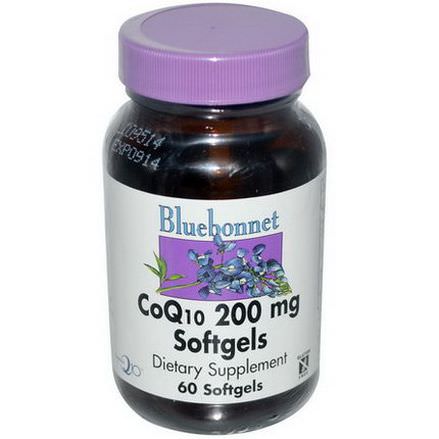 Bluebonnet Nutrition, CoQ10 200mg Softgels, 60 Softgels