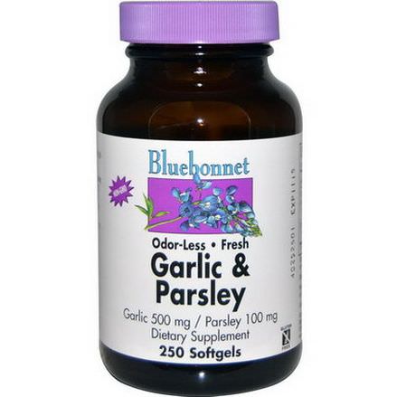 Bluebonnet Nutrition, Garlic&Parsley, 250 Softgels