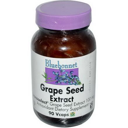 Bluebonnet Nutrition, Grape Seed Extract, 100mg, 90 Vcaps