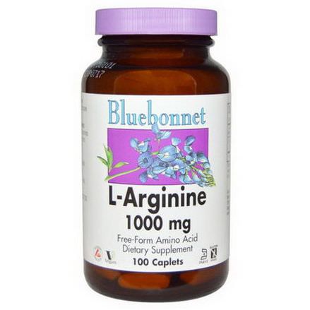 Bluebonnet Nutrition, L-Arginine, 1000mg, 100 Caplets