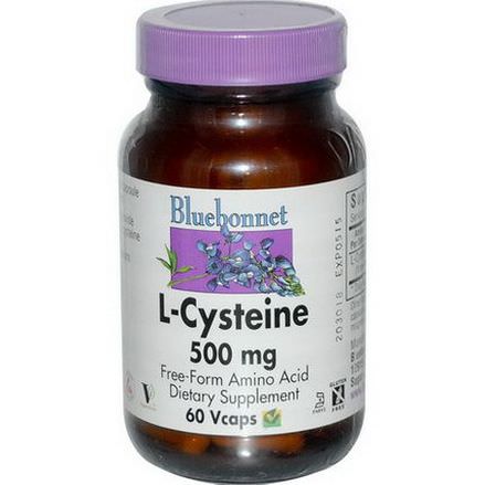 Bluebonnet Nutrition, L-Cysteine, 500mg, 60 Vcaps