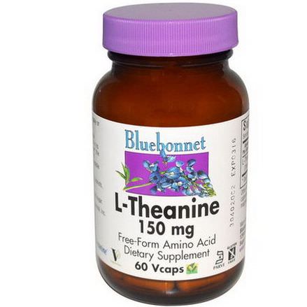 Bluebonnet Nutrition, L-Theanine, 150mg, 60 Vcaps