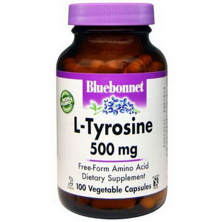 Bluebonnet Nutrition, L-Tyrosine, 500mg, 100 Veggie Caps