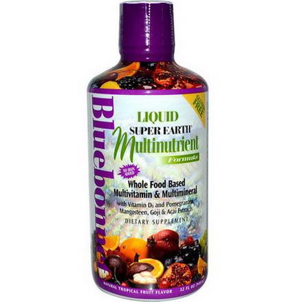 Bluebonnet Nutrition, Liquid Super Earth Multinutrient Formula, Natural Tropical Fruit Flavor 946ml