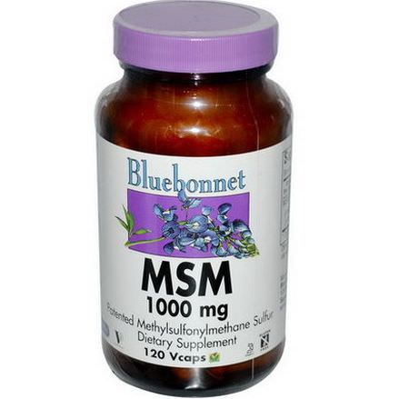 Bluebonnet Nutrition, MSM, 1000mg, 120 Vcaps