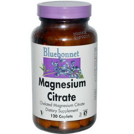Bluebonnet Nutrition, Magnesium Citrate, 120 Caplets