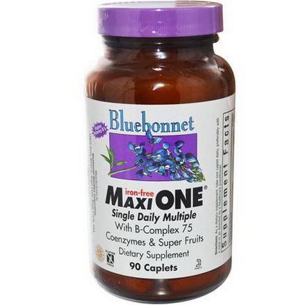 Bluebonnet Nutrition, Maxi One, Iron Free, 90 Caplets