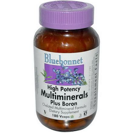 Bluebonnet Nutrition, Multiminerals, Plus Boron, 180 Vcaps