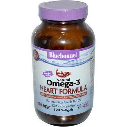 Bluebonnet Nutrition, Natural Omega-3, Heart Formula, 120 Softgels