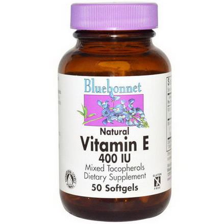 Bluebonnet Nutrition, Natural Vitamin E, 400 IU, 50 Softgels