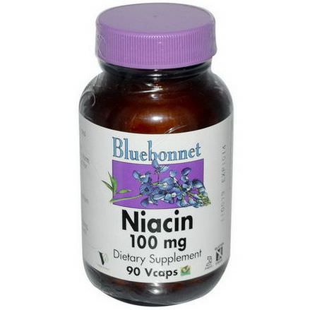 Bluebonnet Nutrition, Niacin, 100mg, 90 Vcaps