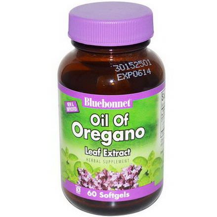 Bluebonnet Nutrition, Oil of Oregano Leaf Extract, 60 Softgels