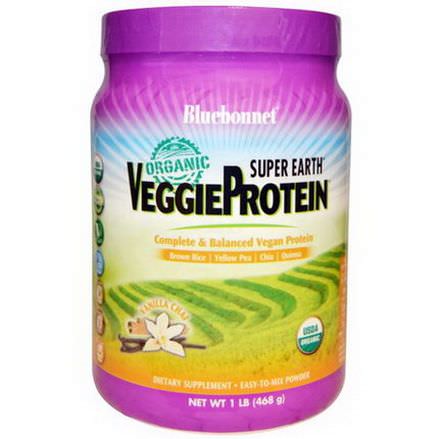 Bluebonnet Nutrition, Organic, Super Earth, Veggie Protein, Vanilla Chai 468g