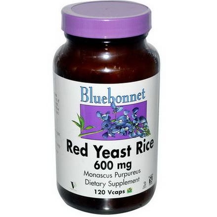 Bluebonnet Nutrition, Red Yeast Rice, 600mg, 120 Vcaps