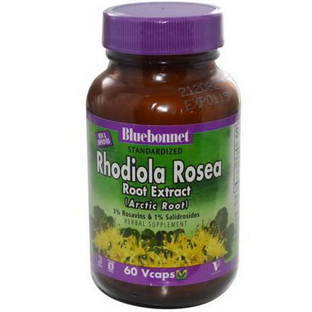 Bluebonnet Nutrition, Rhodiola Rosea Root Extract, 60 Vcaps