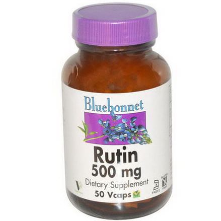 Bluebonnet Nutrition, Rutin, 500mg, 50 Vcaps