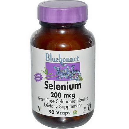 Bluebonnet Nutrition, Selenium, Yeast-Free Selenomethionine, 200mcg, 90 Vcaps